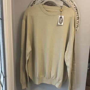 Hogan Men's Light Cream Crewneck Sweater